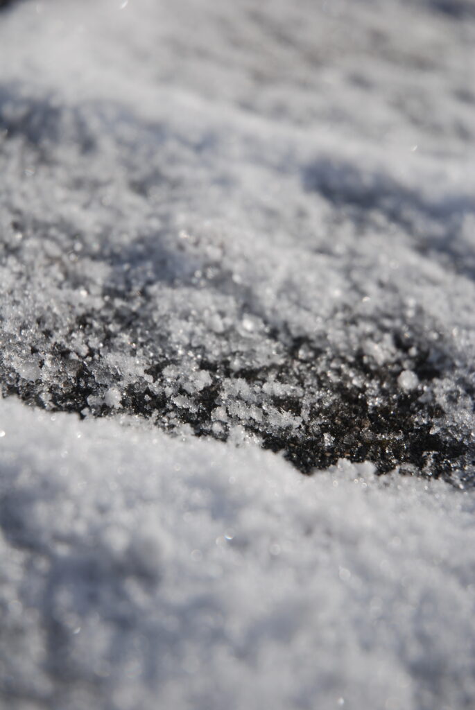 snowy paver